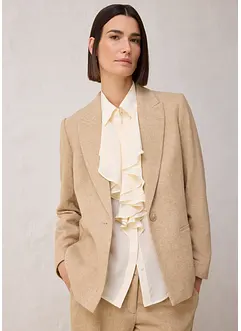 Wollblazer mit Fischgratmuster, bonprix Wollblazer mit Fischgratmuster, bonprix