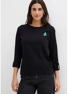 Langarmshirt aus reiner Bio-Baumwolle, bonprix Langarmshirt aus reiner Bio-Baumwolle, bonprix