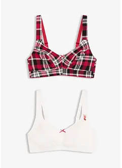 BH ohne Bügel mit Bio-Baumwolle (2er Pack), bonprix BH ohne Bügel mit Bio-Baumwolle (2er Pack), bonprix