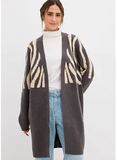 Strickmantel mit Zebra Druck, bonprix Strickmantel mit Zebra Druck, bonprix