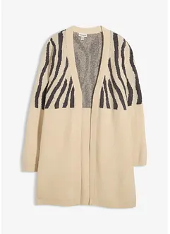 Strickmantel mit Zebra Druck, bonprix Strickmantel mit Zebra Druck, bonprix