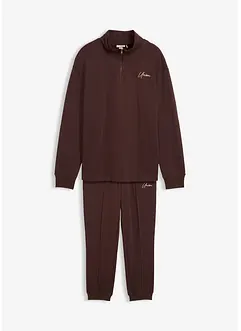Jogginganzug aus reiner Baumwolle (2-tlg. Set), Loose Fit, bonprix Jogginganzug aus reiner Baumwolle (2-tlg. Set), Loose Fit, bonprix