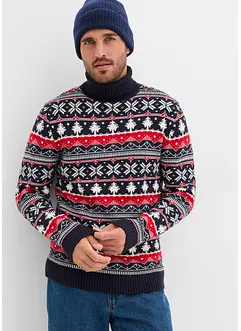 Pull norvégien à col roulé, bonprix Pull norvégien à col roulé, bonprix