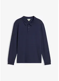 Langarm-Poloshirt aus reiner Bio-Baumwolle, bonprix Langarm-Poloshirt aus reiner Bio-Baumwolle, bonprix