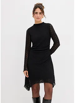 Spitzenkleid mit Zipfelsaum, bonprix Spitzenkleid mit Zipfelsaum, bonprix