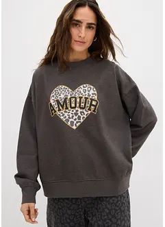 Sweat oversize en coton mélangé, bonprix Sweat oversize en coton mélangé, bonprix