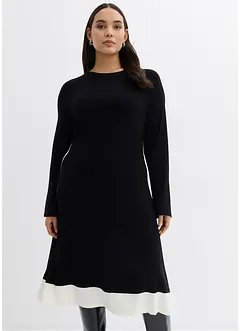 Robe en maille à détails contrastants, bonprix Robe en maille à détails contrastants, bonprix
