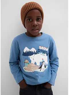 Langarmshirt mit Bio-Baumwolle (3er Pack), bonprix Langarmshirt mit Bio-Baumwolle (3er Pack), bonprix