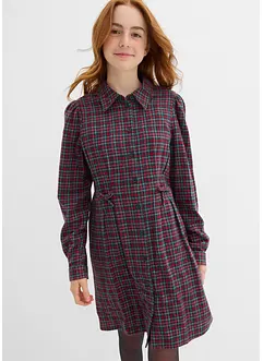 Hemdblusenkleid aus Flanell, bonprix Hemdblusenkleid aus Flanell, bonprix