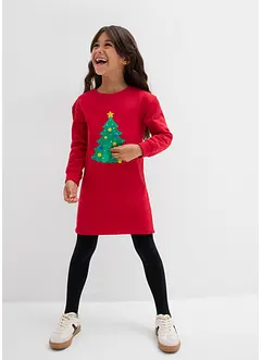 Sweatkleid mit Weihnachtsmotiv, bonprix Sweatkleid mit Weihnachtsmotiv, bonprix