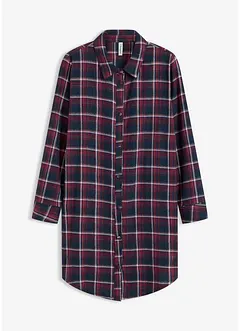 Gewebtes Nachthemd aus  Flanell mit Knopfleiste, bonprix Gewebtes Nachthemd aus  Flanell mit Knopfleiste, bonprix