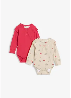 Lot de 2 bodys de Noël 100% coton, bonprix Lot de 2 bodys de Noël 100% coton, bonprix