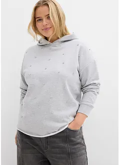 Sweat oversize à capuche et strass, bonprix Sweat oversize à capuche et strass, bonprix