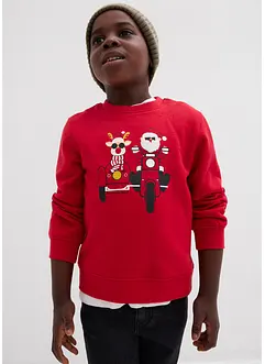 Sweatshirt mit Weihnachtsmotiv aus reiner Bio-Baumwolle, bonprix Sweatshirt mit Weihnachtsmotiv aus reiner Bio-Baumwolle, bonprix