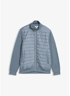 Sweatjacke aus Materialmix, bonprix Sweatjacke aus Materialmix, bonprix