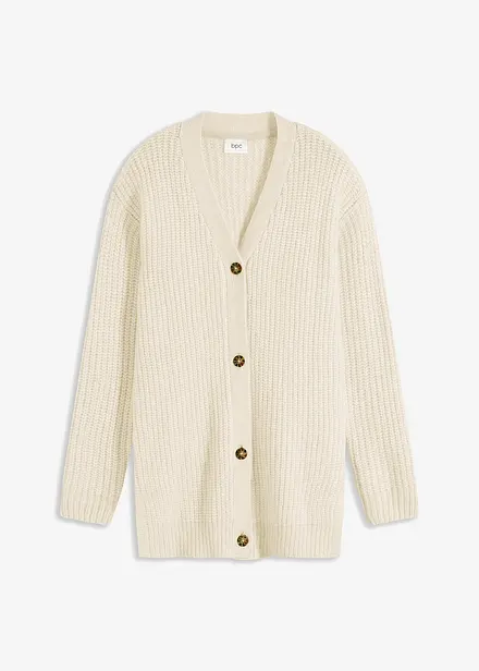 Grobstrickjacke aus weichem Wollmix