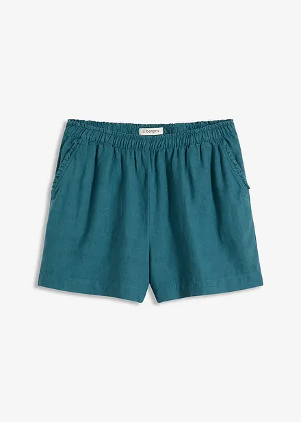 Shorts mit Leinenanteil