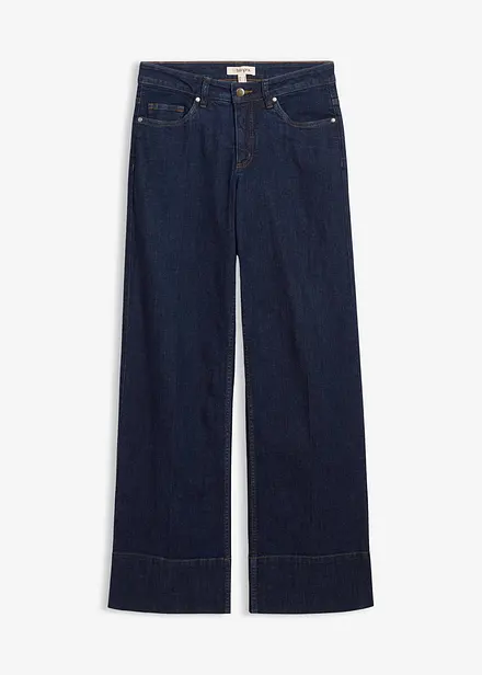 Wide-Leg-Jeans Mid Waist mit Bio Baumwolle
