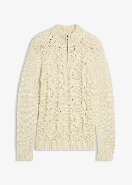 Grobstrick Troyer mit Baumwolle