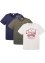 T-Shirt (3er Pack) mit unterschiedlichen Ausschnittlösungen, John Baner JEANSWEAR