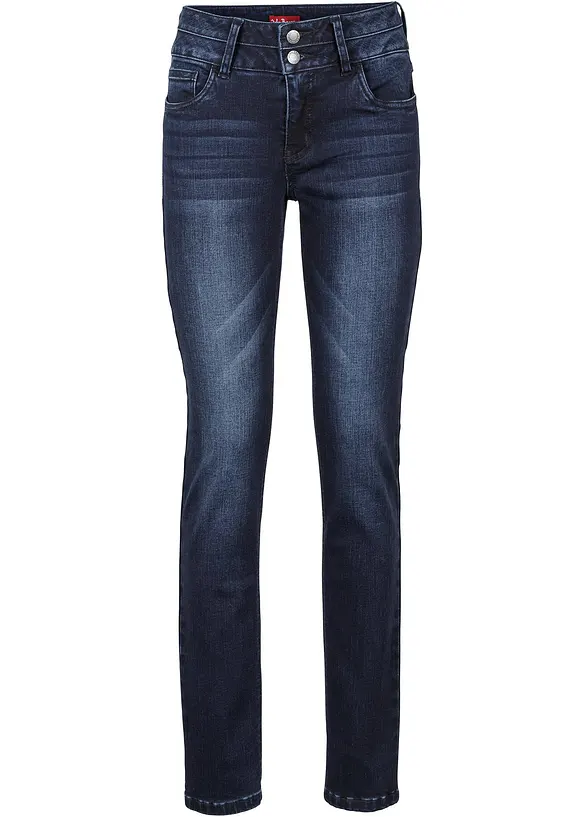 Jean slim taille haute, sculptant et ultra-souple, bonprix
