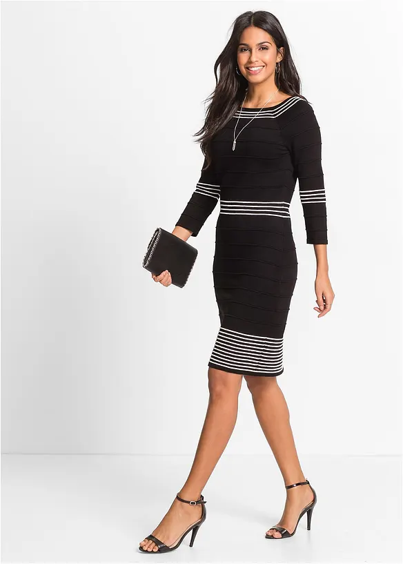 Robe pull en viscose majoritaire, bonprix