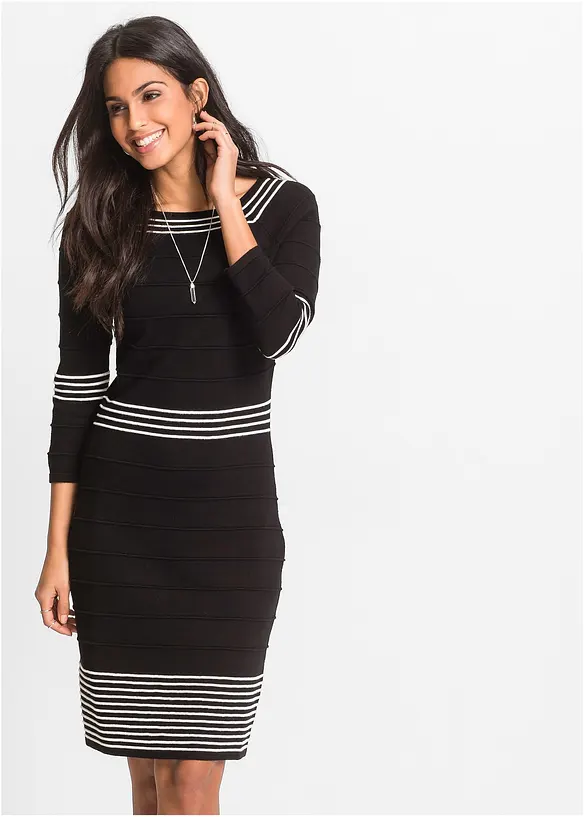 Robe pull en viscose majoritaire, bonprix