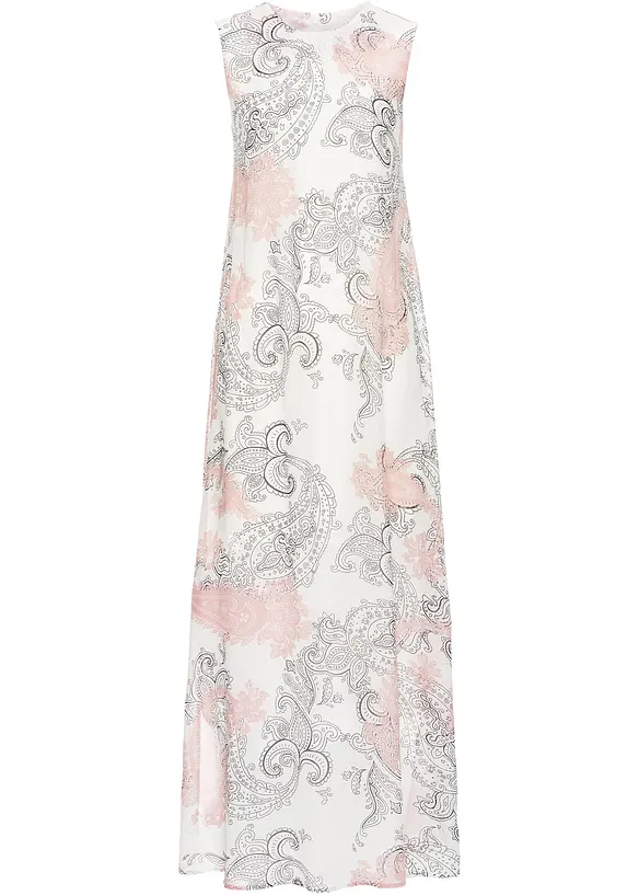 Robe longue en crêpe, bonprix
