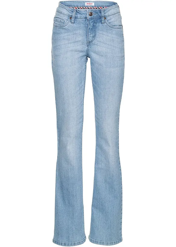 Jean bootcut taille mi-haute, extensible et confortable, bonprix