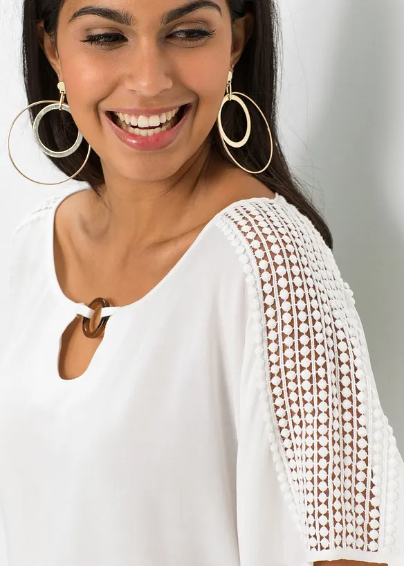 Bluse aus reiner Viskose, bonprix