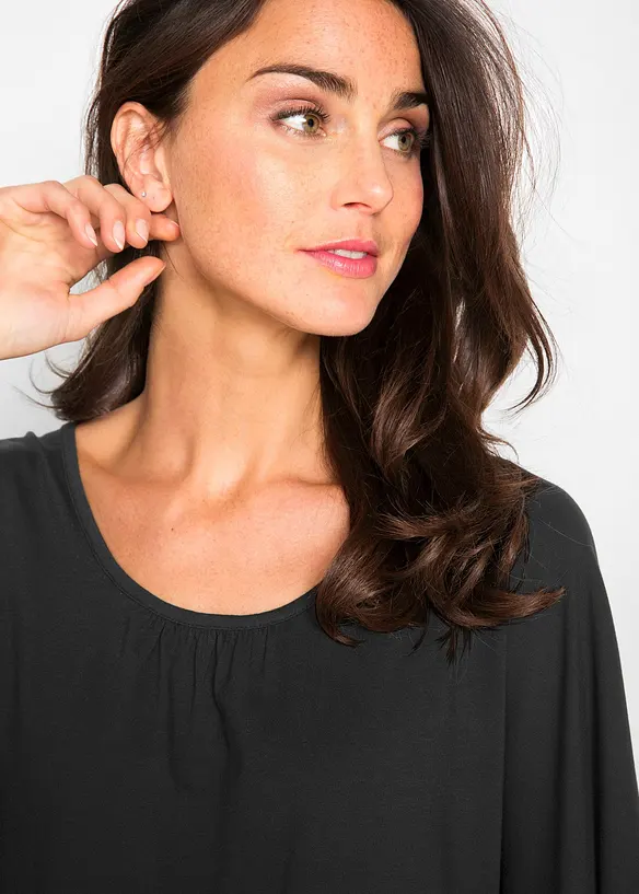T-shirt en viscose à manches chauve-souris, bonprix