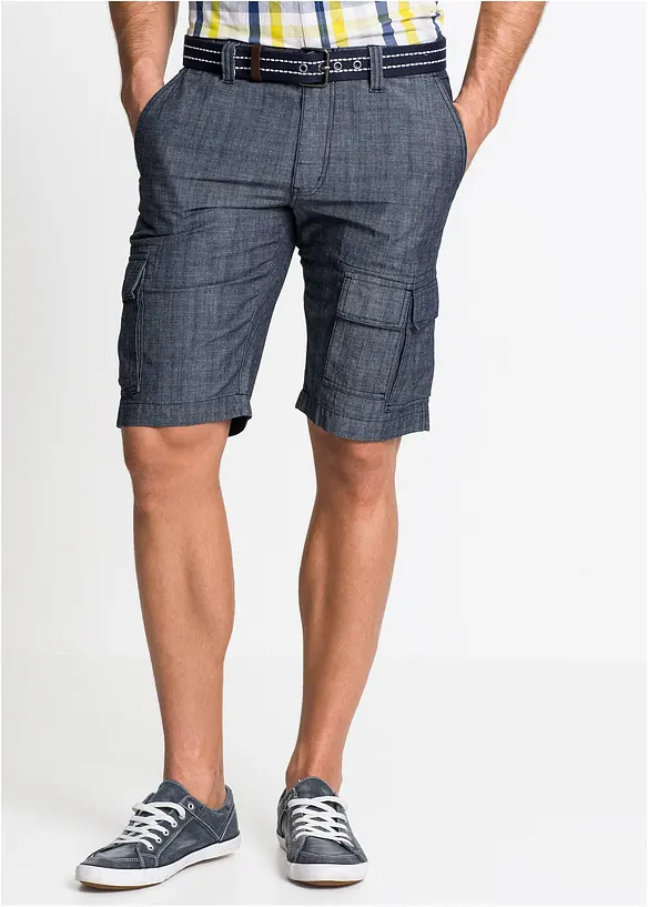 Loose Fit Cargo-Bermuda aus reiner Baumwolle, bonprix