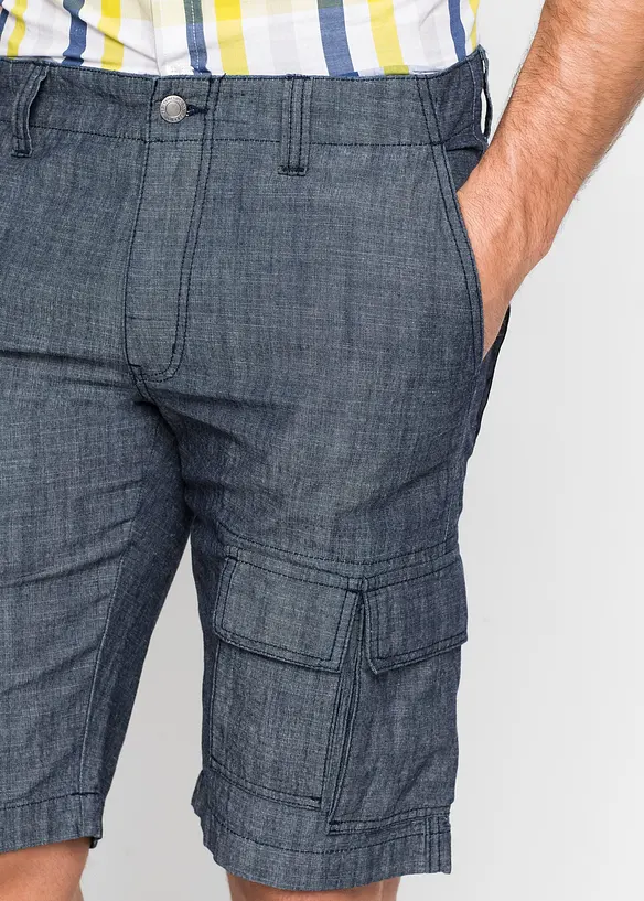 Loose Fit Cargo-Bermuda aus reiner Baumwolle, bonprix