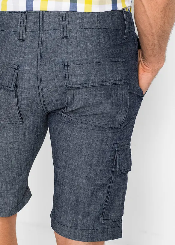 Loose Fit Cargo-Bermuda aus reiner Baumwolle, bonprix