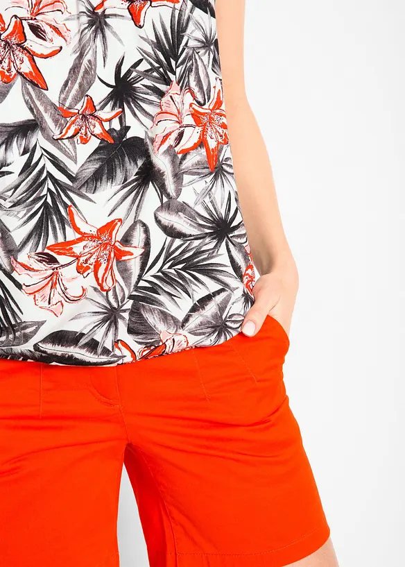 Top à fines bretelles en viscose extensible douce, bonprix