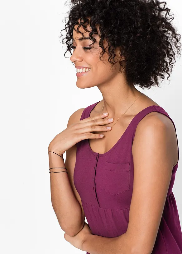 Robe courte en jersey coton, bonprix