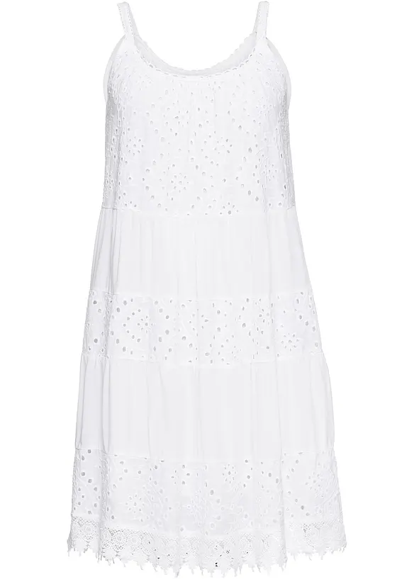 Robe à fines bretelles en viscose, bonprix