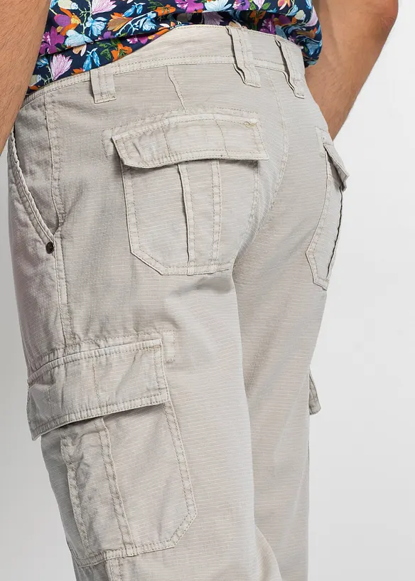 Bermuda long cargo Regular 100% coton, bonprix