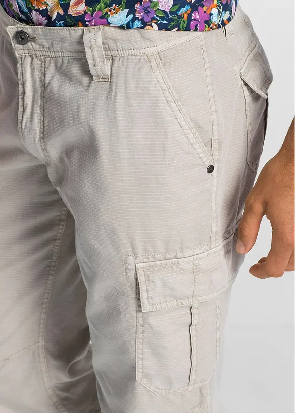 Bermuda long cargo Regular 100% coton, bonprix