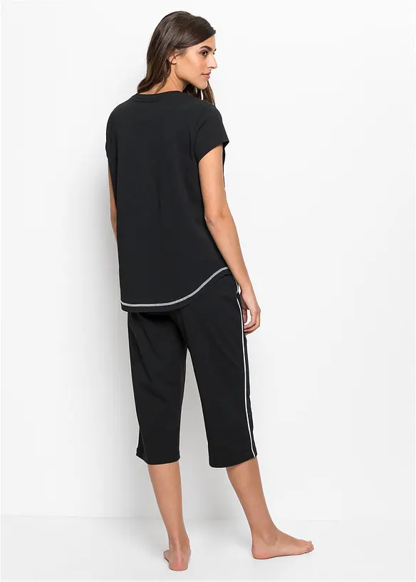 Pyjama corsaire 100% coton, bonprix