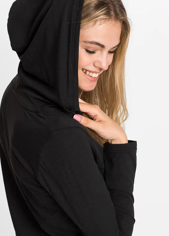 Longshirt mit Kapuze, bonprix