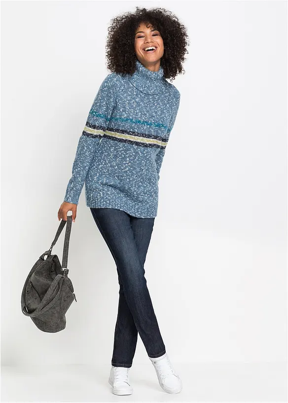 Jean Mom extensible, taille mi-haute, bonprix