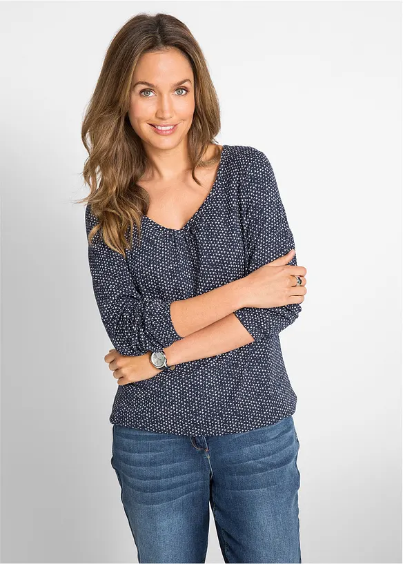 T-shirt manches longues 100% coton, bonprix
