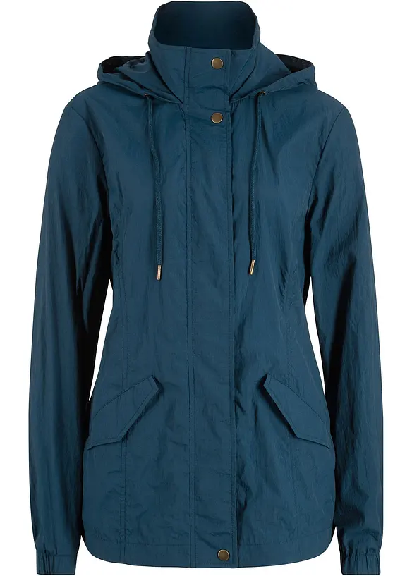 Sehr leichte Übergangsjacke mit Kapuze, bonprix