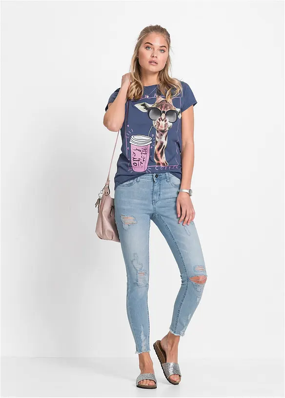 T-Shirt aus reiner Baumwolle, bonprix