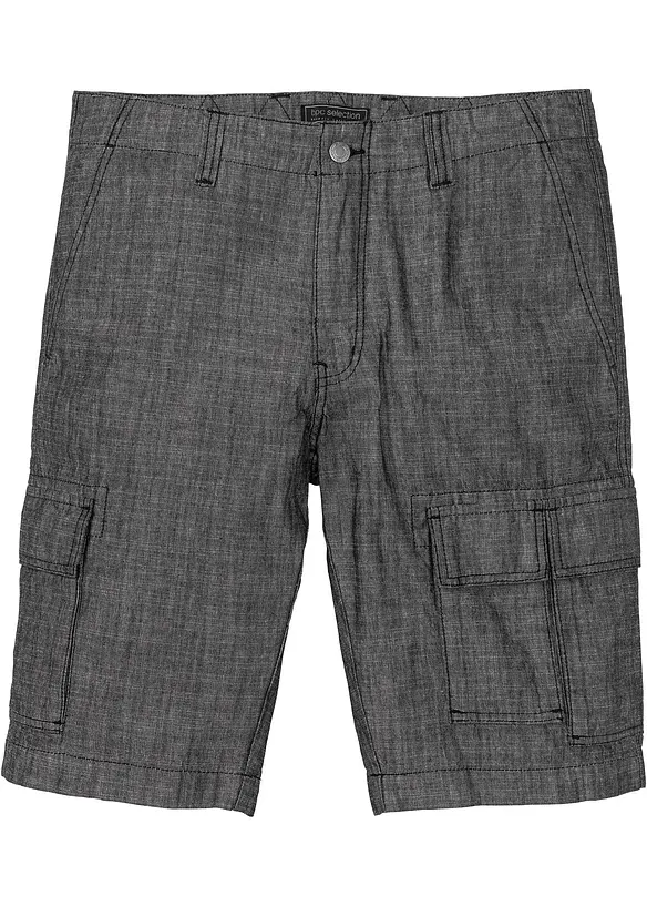 Bermuda cargo loose, 100% coton, bonprix