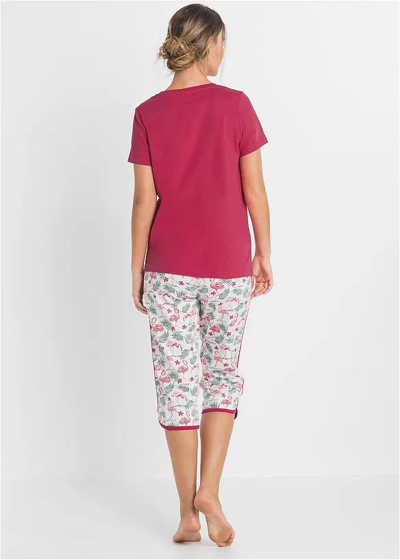 Pyjama corsaire 100% coton, bonprix