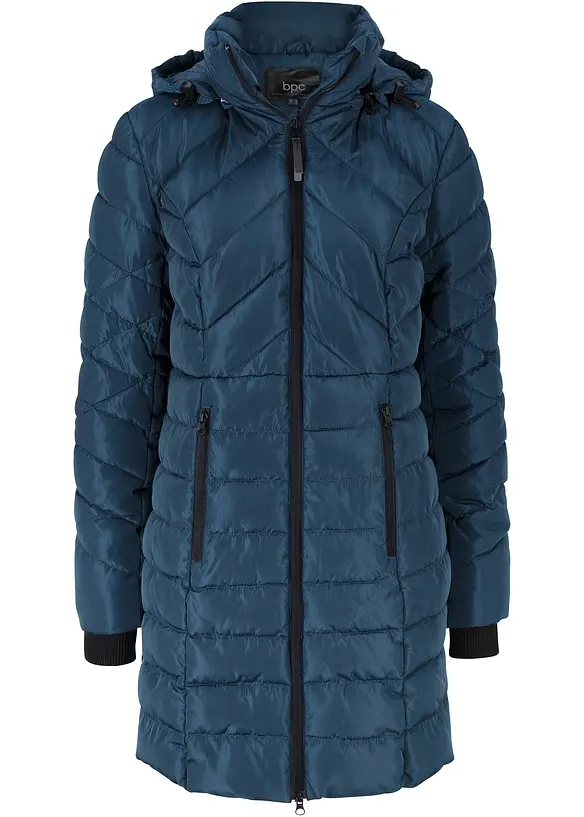 Veste longue matelassée, rembourrée, bonprix