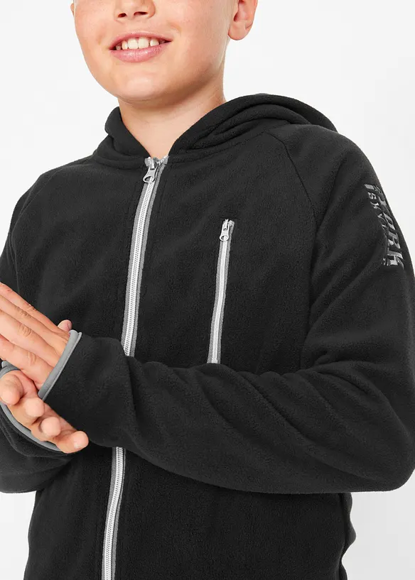 Fleecejacke mit Kontrastdetails, bonprix