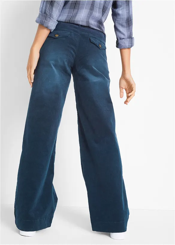 Stretch-Cordhose, Wide, bonprix